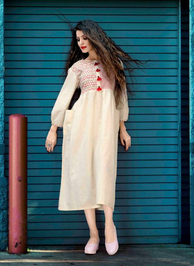 Suhani Fancy Designer Casual Wear Cotton Blend Checks Printed Designer Kurti Collection